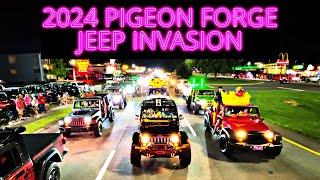 2024 PIGEON FORGE JEEP INVASION -CRUSING PARKWAY |Saturday Night| GREAT SMOKY MTNS JEEP INVASION