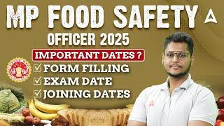 MP Food Safety Officer 2025 | MP FSO Form Filling, Exam Date, Joining Date | Complete Details