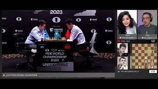 They all thought it was a draw...but Ding plays Rg6!