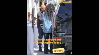 Rihanna out in Los Angeles today #rihanna #twintwin17 #asaprocky #mother #viral #outfitideas
