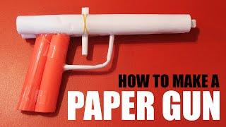 How to make a paper gun that shoots