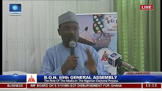 INEC Boss Seeks Media Partnership Against Fake News,Biased Reporting For Peaceful 2019 Polls Pt.2