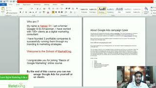 School of MarketKing Learn Google Ads Free From Ex Googler