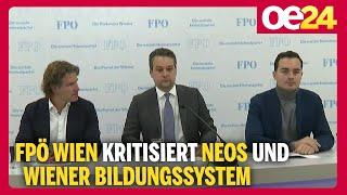 FPÖ Wien kritisiert NEOS und Wiener Bildungssystem