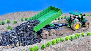 Fully loaded John deere Tractor Stuck in heavy Mud pulling out by Swaraj 855 FE 4WD Nishu Deswal ||