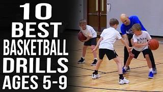 10 Best Basketball Drills For Beginners Ages 5-9 | Fun Basketball Drills