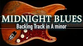 Midnight Blues Backing Track in A minor | SZBT 1071