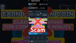 Earn Free Ton Coin Daily | Tapless Telegram Bot | 0.00069444 Ton Coin Claim Every 5 Minuts | TonCoin