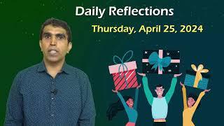 Humility Daily Reflections 25 April 2024 Sunil Fernandes