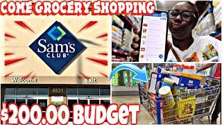 Come Grocery Shopping w me at Sam's Club on $200.00 Budget