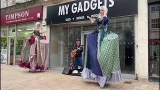 Busking in Hull City Centre. Three Lions (Football’s Coming Home)