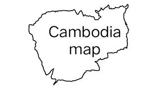 easy step by step cambodia map drawing#ranieasydrawing