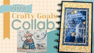 #CraftyGoals2023   January Content Creator Planner and Annual Crafty Goals