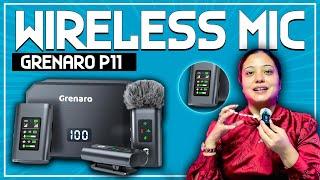 Grenaro P11 Wireless mic for Iphone & Android | Best Mic in 2024