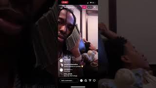 Baby Smoove on IG live flexing 