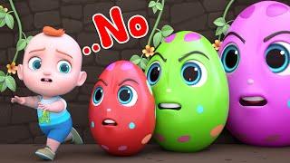 Leo with Huge Surprise Eggs | Nursery Rhymes | Learn & Play with Leo