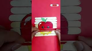 Apple drawing on stick #shortsfeed #shorts #drawing #art #apple