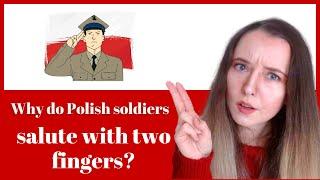 Two-finger salute (Polish soldiers salute differently!) 