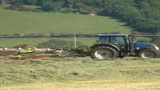 Jamie corkish raking and Philip Hampton chopping silage 2020 (3)