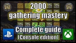 2000 gathering mastery with less than 50B silver - Console edition - Black Desert Online