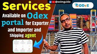 What Are available services at Odex portal | Services on odex portal for export import business