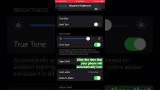 #shorts how to set auto-lock on your apple device 