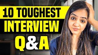 Toughest Interview Questions With Sample Answers For Freshers & Experienced Professionals