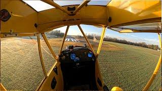 Real Stick & Rudder Flying, No Instruments, No Problem... The Piper J3 Cub