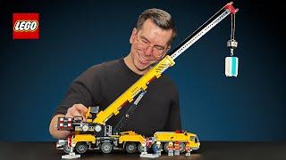 The Best LEGO City Set Ever? Yellow Mobile Construction Crane 60409 Review!