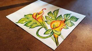 Beautiful flower drawing step by step for kids