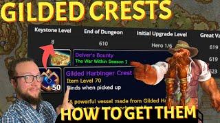 LIVE -GILDED CRESTS! M+ and Delve Methods - War Within World of Warcraft