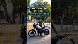 Top 5 Himalayan 450 Features offered for the First Time in Royal Enfield  | BikeWale #shorts