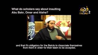 What do scholars say about insulting Abu Bakr, Omar and Aisha