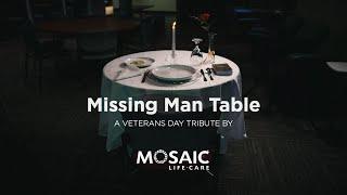 Missing Man Table | Veterans Day Tribute | Mosaic Life Care