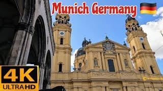 Munich Germany 4K - Munich City Walk Tour