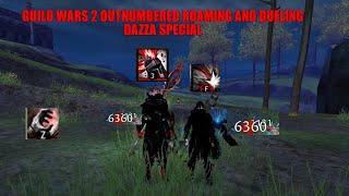 Guild Wars 2 WvW Staff Thief Outnumbered Roaming | Dazza Special [Worg]