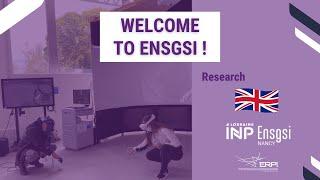 Welcome to ENSGSI - Research (Promotion of the ERPI)