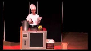 Goochelaar Jan: trouble with a mouse and an oven. Original illusion design and concept.