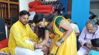 haldi and mehandi ceremony//bhaiya ki sadi//wedding//salvisharmavlogs//(wedding vlog 2)