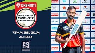 Razor Sharp Ali Raza takes Belgium into Group A Final at Dream11 European Cricket Championship