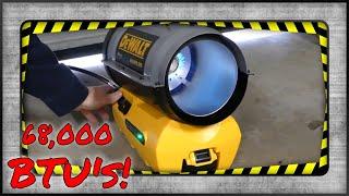 Dewalt 68000 BTU Cordless Hybrid Propane Heater Review - Model #DXH70CFAVH Is Hot!