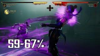 MK11: Sindel (Splitting Hairs) Combos 589.34 - 672.43 Damage