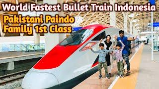 1st Class Adventure on Indonesia's High-Speed Bullet Train Pakistani Paindu Family