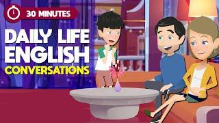 Learn English with Real life Conversations in 30 Minutes| Improve SPEAKING and LISTENING Skills