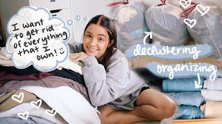 CLOSET CLEAN OUT: decluttering and organizing all of my clothes & starting my wardrobe makeover