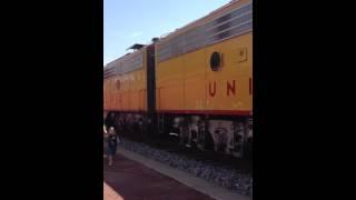 Union Pacific Steam Engine rolls into El Reno
