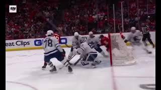 David Kampf Exits Game After Huge Hit By Radko Gudas - 2023 Playoffs FLA VS TOR