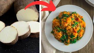 How To Cook The Perfect Yam & Beans Porridge.(Without Oil)