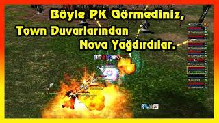 Knight Online PK | Böyle PK Görmediniz, Town Duvarlarından Nova Yağdırdılar.