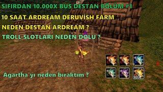 10.000X BUS DESTAN BÖLÜM #1 / 10 SAAT DERU FARM KNİGHT ONLİNE / FARM /DRAKİ/PK/UPGRADE/2024